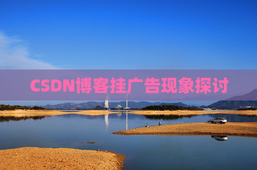 CSDN博客挂广告现象探讨